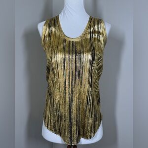 Alexandre Vauthier Designed Gold Tank